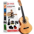 thumbnail image 1 of Kit de Guitarra Acústica para Principiantes Pyle, Tamaño 3/4, Instrumento de Madera para Niños y Adultos, 36 Pulgadas Madera Natural Brillante, 1 of 7
