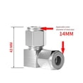 thumbnail image 1 of 304 stainless steel ferrule compressor right angle joint air compression joint, 1 of 7