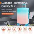 thumbnail image 3 of UUH - 4 Piece Luggage Set - Sturdy ABS material luggage, smooth dual wheels, TSA certified locks, 13/20/24/28 inch sizes, gradient colours, ultra-lightweight design - perfect for travelling, 3 of 10
