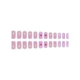 thumbnail image 4 of Cross-border hot sale square fake nail 3D three-dimensional sweet flower wearing nail removable fake nail finished product wholesale, 4 of 7