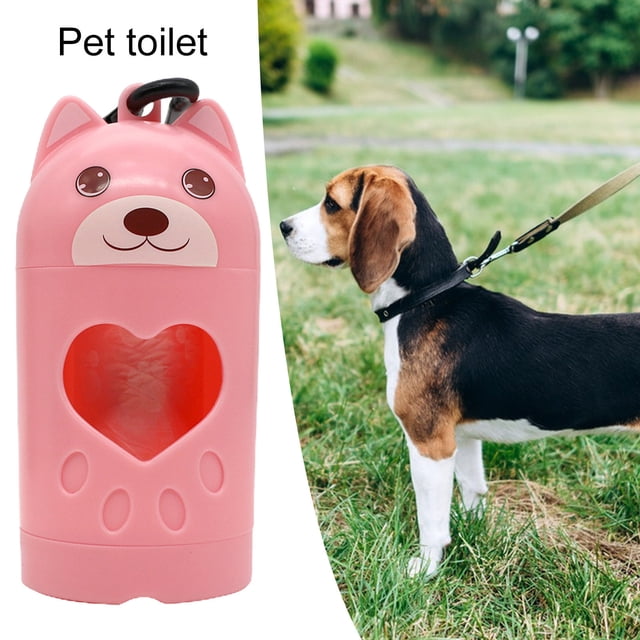 CBFFDC Ramasse-Déchets pour Animaux de Dessin Animé 1 Ensemble Ramasse-Déchets pour Animaux Mousqueton Suspendu Distributeur à Ouverture Inférieure pour Voyage en Plein Air Randonnée Fourniture pour Chien