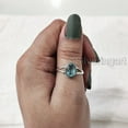 thumbnail image 4 of Natural Blue Topaz Ring, AAA Quality Blue Topaz Gemstone Ring, December Birthstone, Adjustable Tiny Ring, Toe Ring, 925 Sterling Silver, Womens Ring, Christmas, Twisted Boho Ring, Handmade Jewelry, 4 of 9