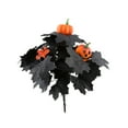 thumbnail image 2 of Darzheoy Artificial Silk Maple Leaves Branches - Fall Decor for Wedding, Halloween, Thanksgiving - Realistic Faux Maple Stems for Bouquet, Table Centerpiece, Black, 2 of 6