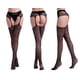 thumbnail image 1 of Lencería sexy para mujer de una pieza tirantes huecos jacquard pantalones leggings pantimedias calcetines de red europeos y americanos 6078 negro talla única ShuxiuWang 1327537349655, 1 of 1