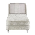 thumbnail image 2 of Michael Amini Lanna Armless Chaise - Storm Gray/Silver Mist, 2 of 10
