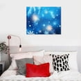 thumbnail image 3 of Chilfamy Christmas Snowflake Art Modern 20x16in Canvas Wall Art Picture for Living Room Bedroom 20x16in, 3 of 3