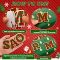 thumbnail image 4 of Parches con letras de chenilla FOGWOWO rojos y verdes para ropa, 4 of 7