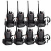 Proster Walkies Talkies 8Pcs Two Way Radio Walky Talky With Interphone Earpiece Mic For Kids Outdoors Adults Girls Boys 5 km 16 Channel UHF 400-470MHZ Rechargeable 2 Way Radio Walkie Talkie