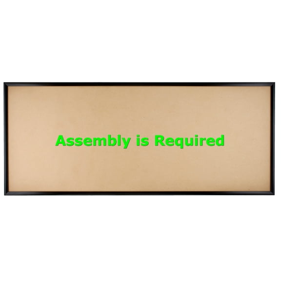 Quadro Frames 10x25 inch Picture Frame, Black, Style P375-3/8 inch Wide Molding