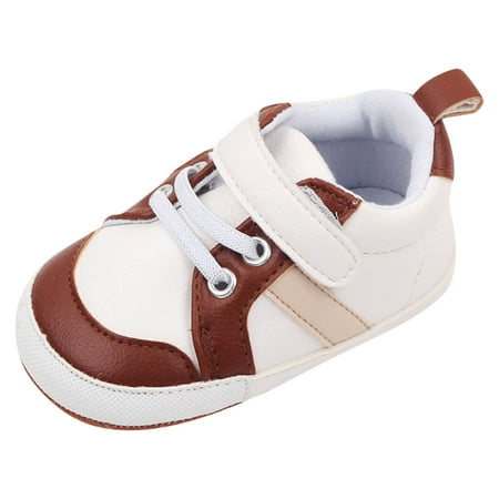 

Otqutp Baby Winter Shoes Children Toddler Shoes Boys And Girls Sports Flat Bottom Round Toe Soft Hook Loop Shoes for 0 to 18 Months