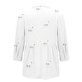 thumbnail image 5 of ZJXFGS Business Button Down Casual Tops for Women Long Sleeve Shirts for Women Women Dress Shirts Tunic Shirts for Women Blouses for Women Dressy Cute T Shirts White 4XL, 5 of 8