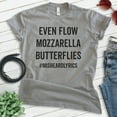 thumbnail image 2 of Even Flow Mozzarella Butterflies Shirt, Unisex Women's Men's Shirt, Lyrics Shirt, 90s Shirt, Grunge Shirt, Dark Heather Gray, X-Small, 2 of 6