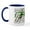 White/Navy Inside, variant on CafePress - Flute Mug - 11 oz Ceramic Mug - Novelty Coffee Tea Cup