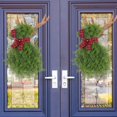 thumbnail image 3 of 20.8"Christmas Elk Wreath for Front Door,Artificial Pine Branches Green Leaves Garland,Handcrafted Wreath Hanging Garland Pendant Decor for Home Wall,Porch Fireplace, 3 of 9