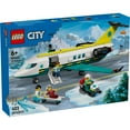 thumbnail image 3 of LEGO City Emergency Air Ambulance Airplane Building Toy for Kids - Pretend Play Rescue Airplane Model for Boys & Girls, Ages 6+ - Building Blocks W/Hero Minifigures - Gift Idea for Birthdays - 60465, 3 of 8