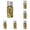 Multicolor 6PCS, variant on Gold Leaf Flakes, 24K Gold F^lakes Food Decorating Paper Kitchen M^ousse Cake Baking P^astry Art Crafts Decor 2PCS