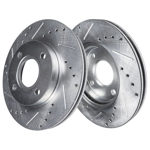 Front Brake Rotor Set - Compatible with 1993 - 2002 Toyota Corolla 1994 1995 1996 1997 1998 1999 2000 2001