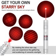 Laser Pointer, Long Range Red Laser Pointer, 2000 Metres Laser Pointer High Power Pen, Red Lazer Pointer Rechargeable for Hiking, Cat Laser Toy USB Charge