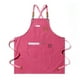 thumbnail image 5 of Delantal de Lona Injueey rosa con bolsillos para cocina y restaurante, 5 of 6