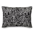 thumbnail image 2 of Creative Products Happy Place Black and White Leaf Pattern 14x20 Indoor / Outdoor Pillow, 2 of 3