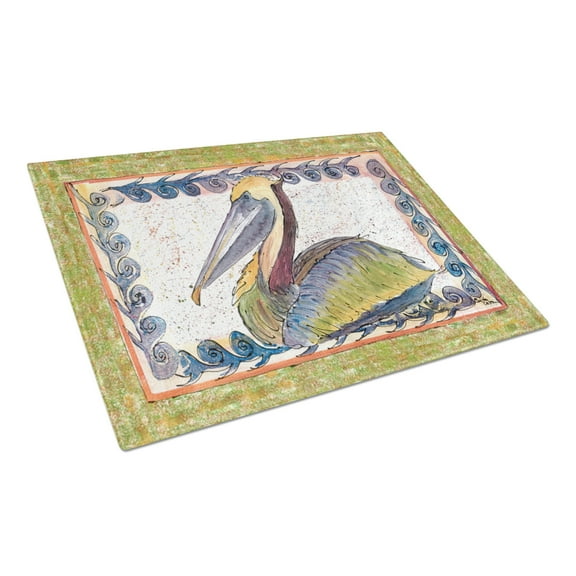 Caroline's Treasures Pelican Glass Cutting Board Large