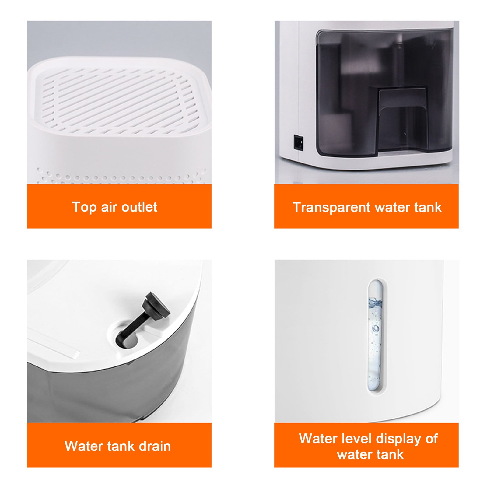 Wovilon Home Appliances Portable Mini Dehumidifier For Home Ultra Quiet Auto Shutoff Dehumidifier For Closet Wardrobe Bedroom Kitchen Basement