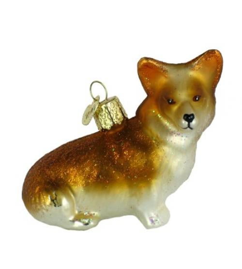 OLD WORLD CHRISTMAS PEMBROKE WELSH CORGI DOG CHRISTMAS ORNAMENT 12342