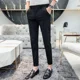 thumbnail image 2 of Pantalones de traje ajustados para hombre, de algodón, con 9 bolsillos, estilo coreano, baratos, elegantes, de verano, 2024, 2 of 5