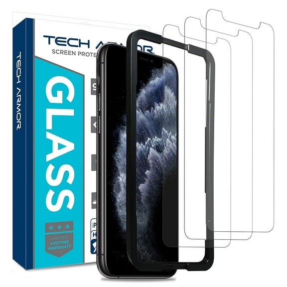 Tech Armor Ballistic Glass Screen Protector Designed for New 2019 Apple iPhone 11 Pro Max and iPhone Xs Max 6.5 Inch 3 Pack Tempered Glass 2019