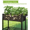 Fiwithy Raised Garden Bed with Legs for Outdoor Plants, Standing