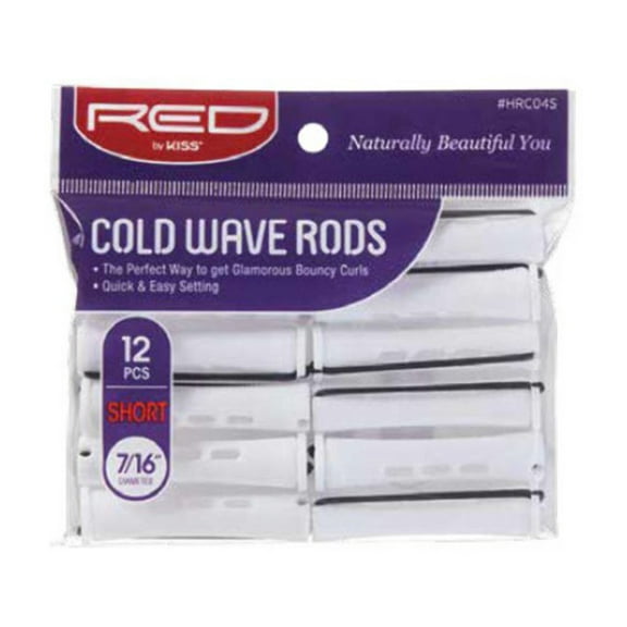 Red by Kiss Cold Wave Rods - Short - 7/16" 12PC - WHITE Color