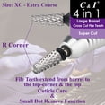 thumbnail image 3 of C & I Nail Drill Bit 4 in 1 Super Cut E-File, Multi-function plus Upgrade File-Teeth, Large Barrel & Cross Cut, for Manicure Drill Machine, Help Nail Tech to Remove Nail Works, 3 of 8