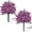 Purple, variant on 2Pcs Artificial Violet Ball Topiary Trees with Ground Spikes for Outdoor, 23.6 in Fake Artificial Bushes Plants, UV Resistant Faux Greenery Shrubs Faux Plants for Front Door Garden, Yard