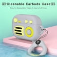 thumbnail image 7 of MATEPROX AirPods 3 Case, Airpods 2021 3rd Generation Cover Retro Radio Earbud Case with Keychain-Gray, 7 of 7
