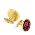 thumbnail image 3 of Rose Mens Cufflinks Set: Sophisticated Stainless Steel Silver Jewelry for Formal Attire, 3 of 6