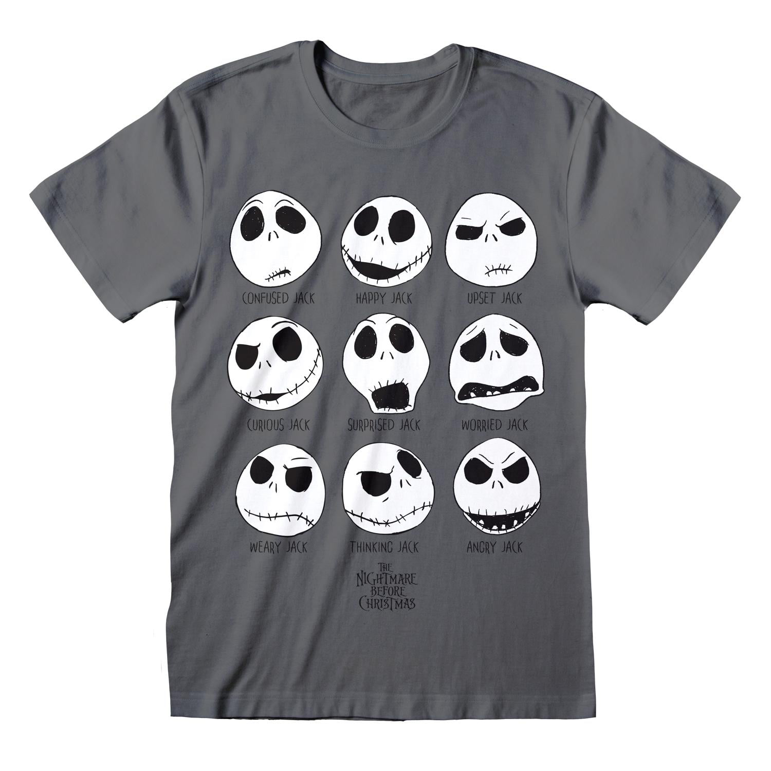 Jack & Sally Painting Halloween T-Shirt Adults Sizes Black 100% Cotton Shirt