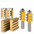 thumbnail image 1 of 2Pcs 1/2" Shank Carbide Wood Router Bits Set - 3-Bead & 3-Flute Architectural Molding Router Bits (1/2"*3/16") with Anti-Kickback Hardened Steel Body, Heat-Resistant Coating for Solid Wood, MDF,, 1 of 6