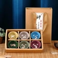 thumbnail image 7 of Ksopiavobs 6 Pieces Korean Soju Shot Glasses Sets Koi Fish Tea Set Porcelain Koi Fish Tea Cups Korean Ceramic Cups Tea Accessories Drinkware, Handcrafted Ceramic 6 Fish in the Glasses, 7 of 7