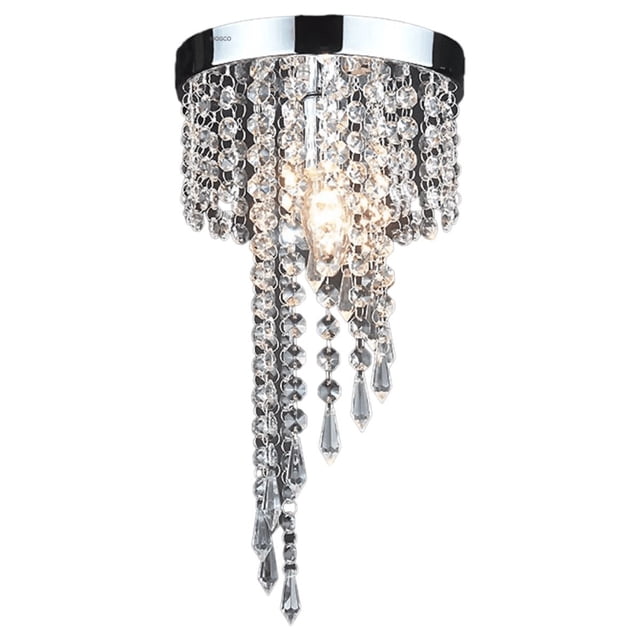 Lámpara Techo Colgante Cristal Moderna LAB.G Decoración Lujoso Plateado