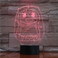 thumbnail image 2 of Lámpara de ilusión LED 3D Himouto con luz nocturna que cambia de color, 2 of 2