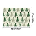 thumbnail image 3 of Todaioua Beautiful Christmas Placemats Set of 4, 12x18 Inch Xmas Trees and Snowflakes Winter Decor Place Mats Heat Resistant Washable Non-Slip Table Mat for Party Kitchen Decoration, 3 of 8
