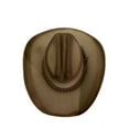 thumbnail image 4 of RESISTOL Pecan Dirt Road Men's Western Hat Stone, 7 1/4, 4 of 5