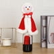 thumbnail image 4 of Kearding Paño Navidad Botella de vino Decoración Portátil Reutilizable Decorativo Muñeco de nieve Forma Hogar Centro comercial Cubierta Kits de decoración para fiestas Capa, 4 of 6