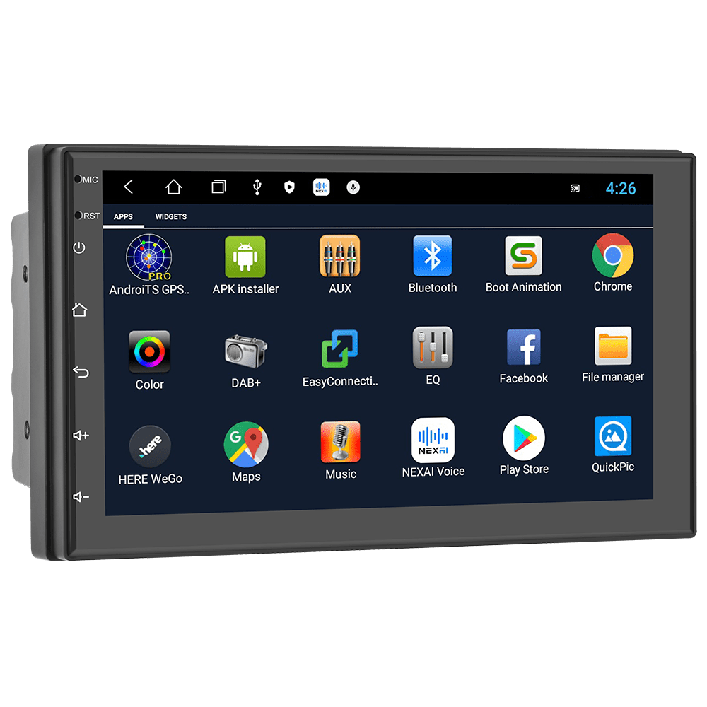 Roinvou Auto Android 11 Double Din 7'' Car Stereo, Radio Video player, GPS  Navigation Bluetooth Wifi USB FM MirrorLink HD Rear View 