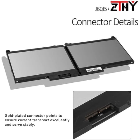 Zthy New J60j5 Laptop Battery Replacement For Dell Latitude E7270 E7470 Series Notebook R1v85 451 sy 451 sx Mc34y Walmart Canada