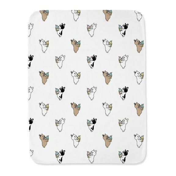 Dog Licking Ice Cream Pattern Blanket -Image by Shutterstock,