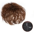 thumbnail image 2 of Short Curly Hair Top Wig Piece Ladies Fluffy Simulation Wig Piece for Middle-Age, 2 of 4
