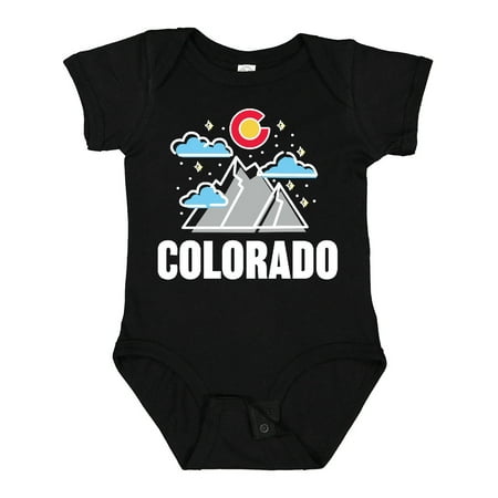

Inktastic Colorado Mountains and Clouds Gift Baby Boy or Baby Girl Bodysuit