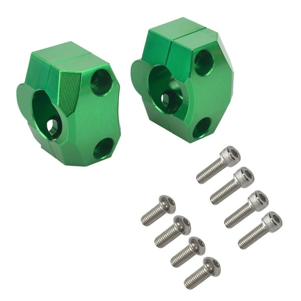 Motorcycle Riser, manija del manillar, estándar, para la aluminio de aluminio de la abrazadera de soporte de soporte de 28 mm para bicicletas de verde