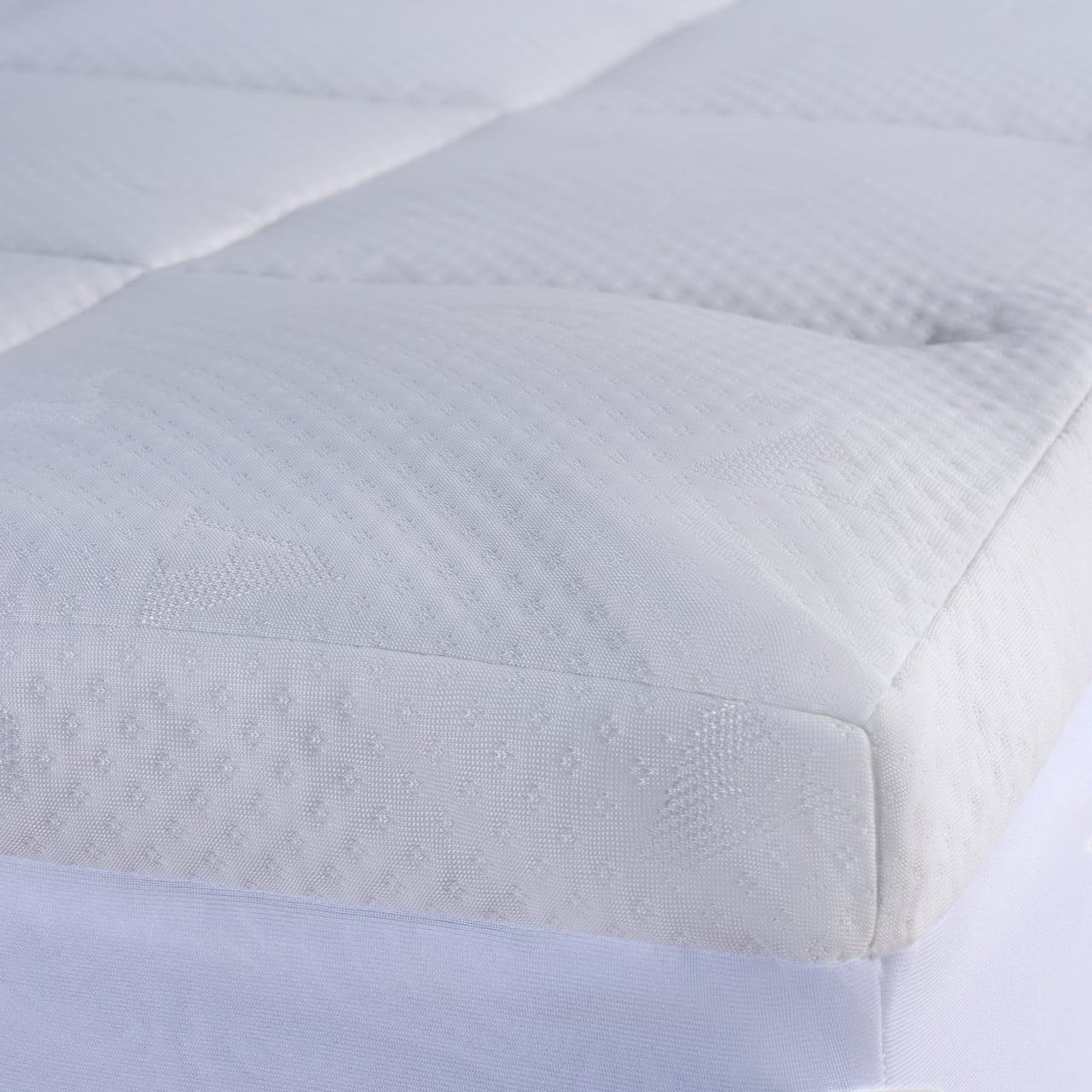 Allswell Sensacool 2" Cooling Pillow Top Fitted Mattress Topper, Queen, Hypoallergenic